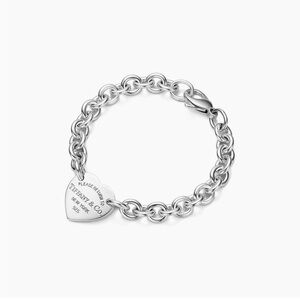Tiffany & Co. Silver Heart Charm Bracelet